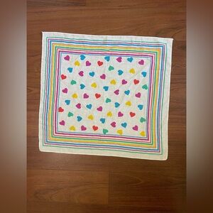 Vintage 1980s heart bandanna